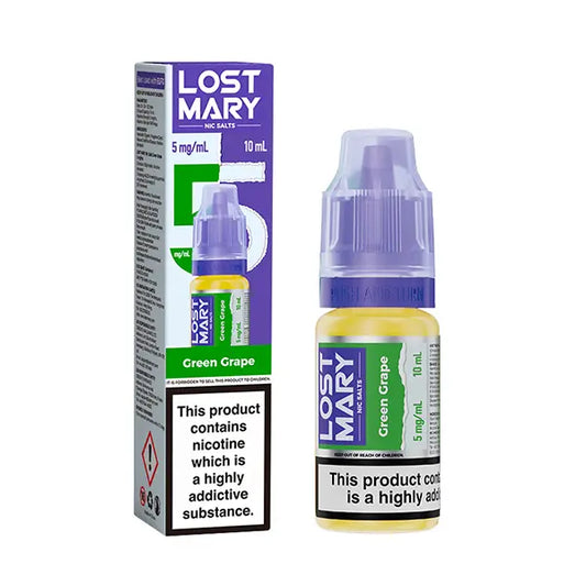 LOST MARY Green Grape Nic Salts E-Liquid 10ml