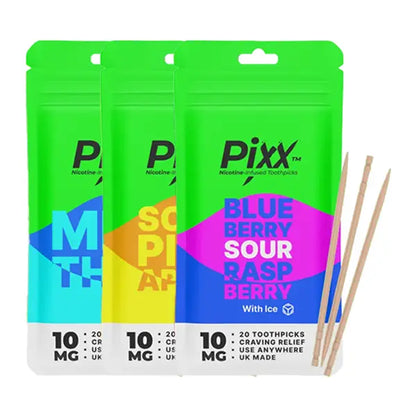 Pixx Nicotine Toothpicks - Grape & Raspberry / 10mg - Flawless Vape Shop