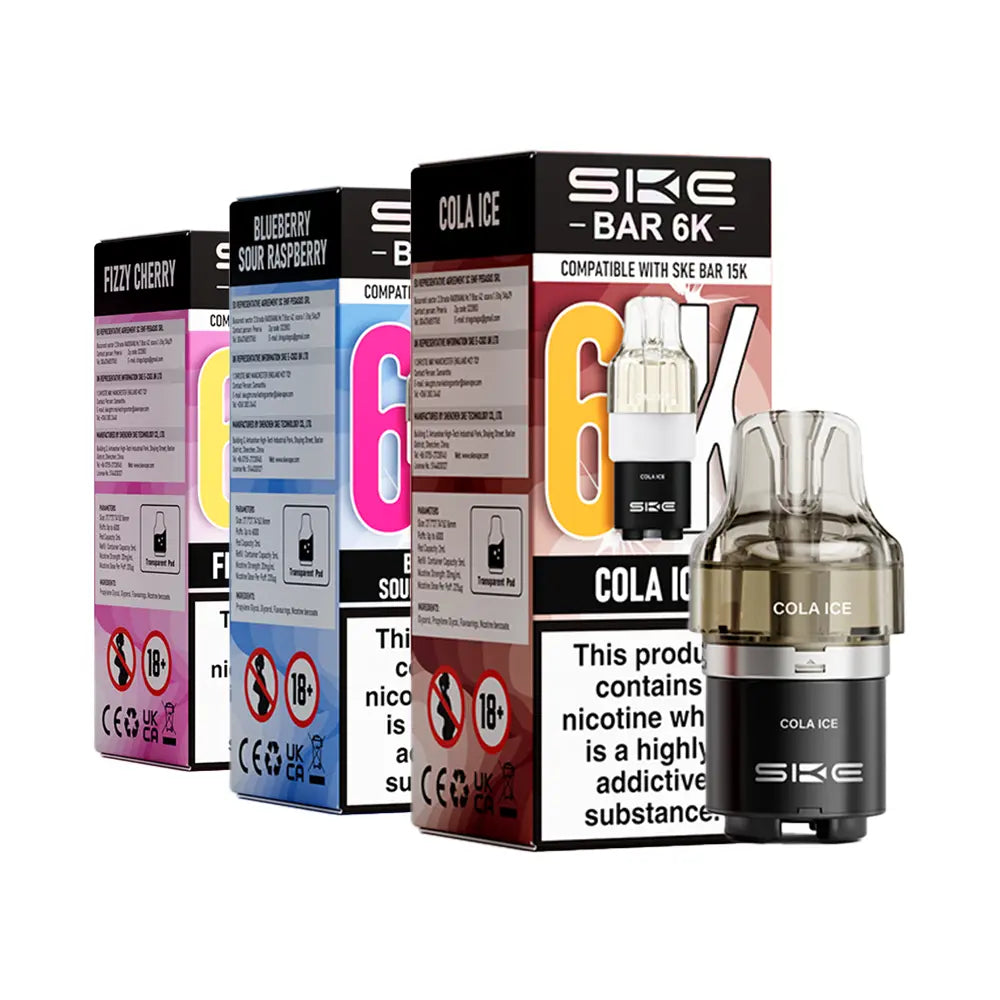 SKE Bar 6K Pods 1pc - Blueberry Sour Raspberry - Flawless Vape Shop