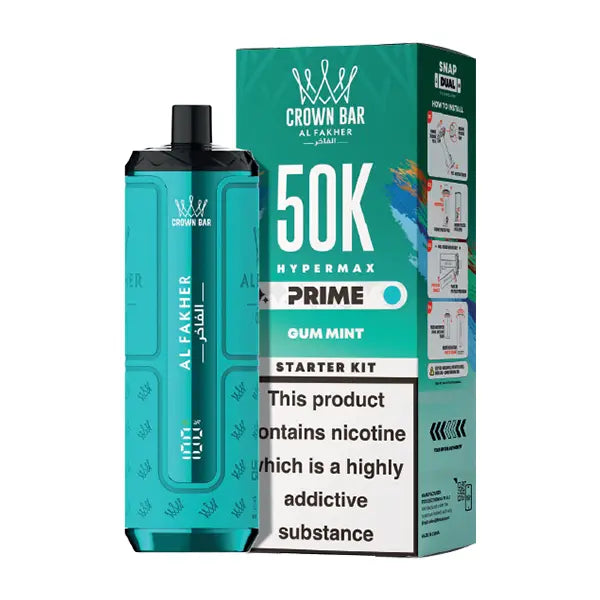 Al Fakher 50K Hypermax Prime Prefilled Vape Kit - Blue razz lemonade - Flawless Vape Shop