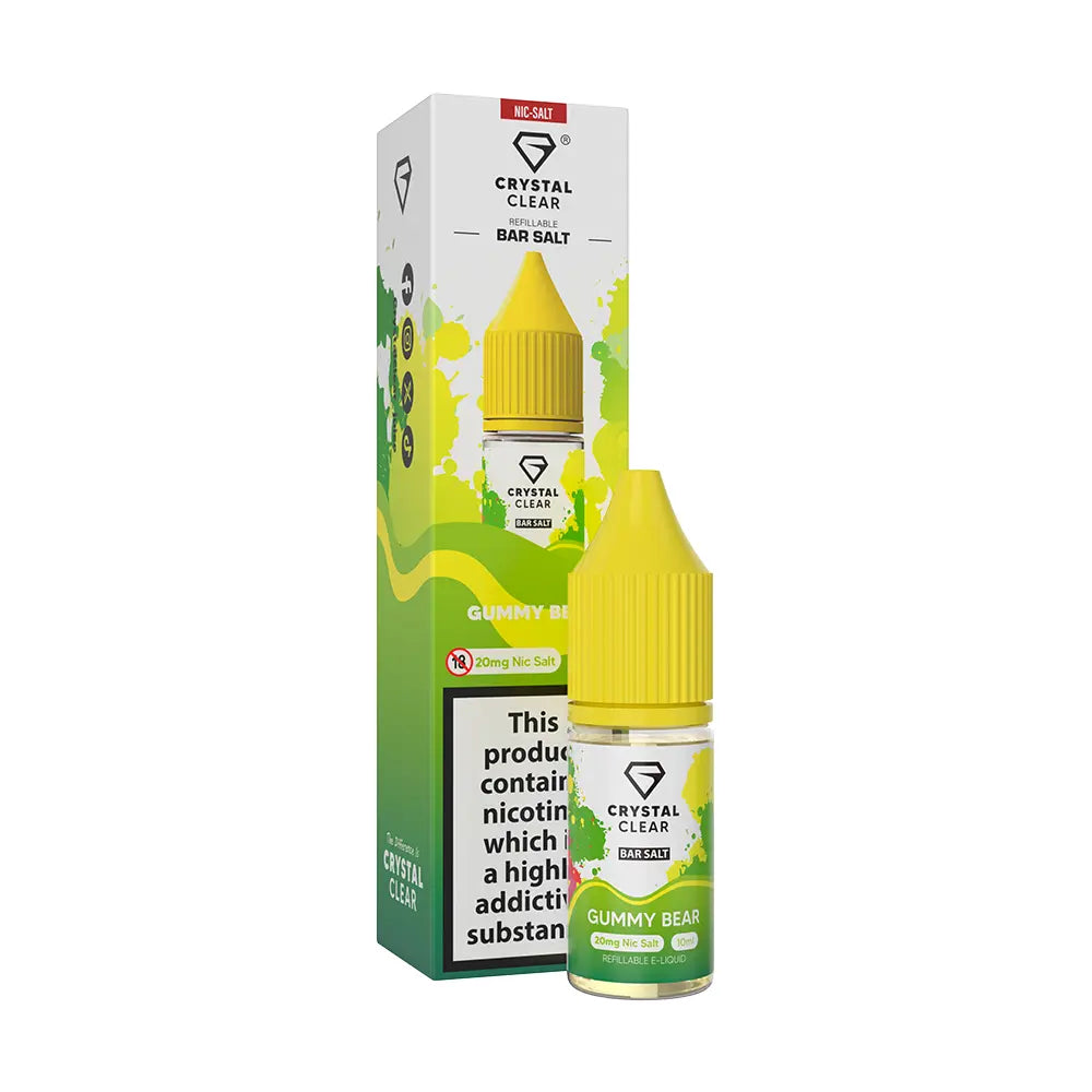 Crystal Clear Bar Nic Salts 10ml - Gummy Bear