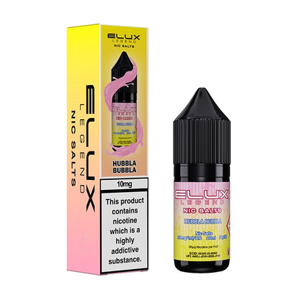 Elux Legend Nic Salt - Hubbla Bubbla - 10mg - Flawless Vape Shop