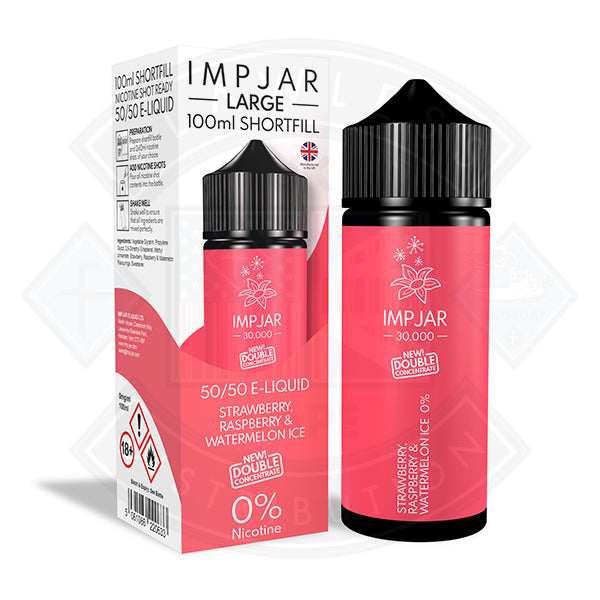 IMP JAR Large - Strawberry Raspberry & Watermelon 100ml Shortfill - Flawless Vape Shop