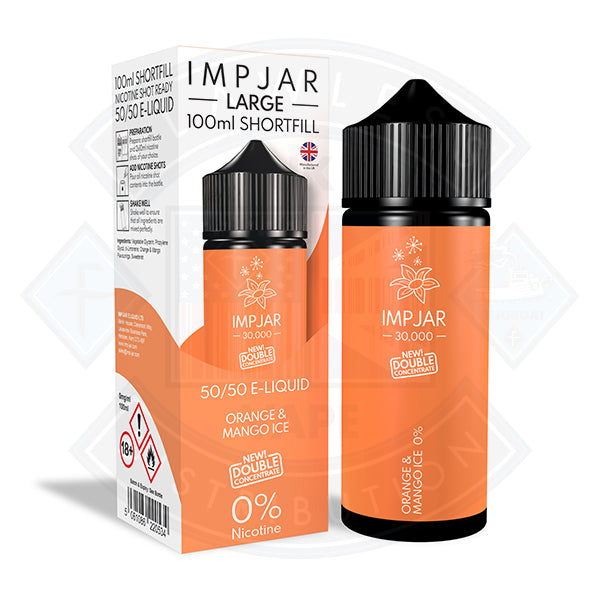 IMP JAR Large - Orange & Mango Ice 100ml Shortfill - Flawless Vape Shop