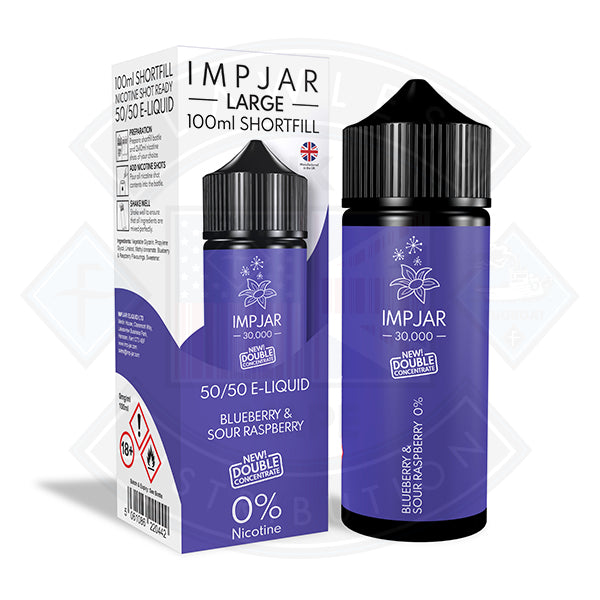 IMP JAR Large - Blueberry & Sour Raspberry 100ml Shortfill