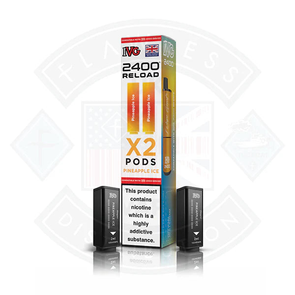 IVG 2400 Reload Prefilled X2 Pods - Strawberry Watermelon - Flawless Vape Shop