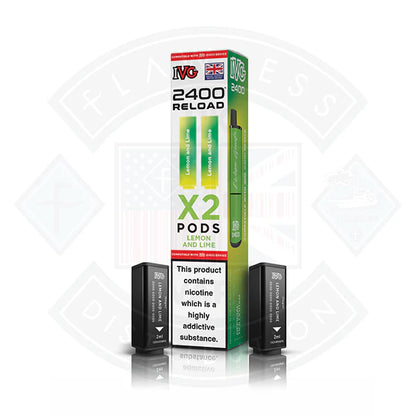 IVG 2400 Reload Prefilled X2 Pods - Strawberry Watermelon - Flawless Vape Shop