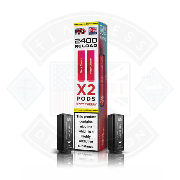 IVG 2400 Reload Prefilled X2 Pods - Strawberry Watermelon - Flawless Vape Shop