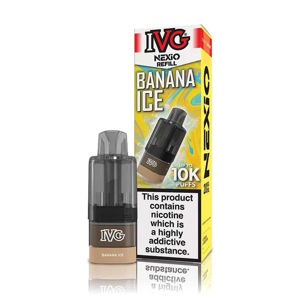 IVG Nexio Prefilled Pods - Banana Ice - Flawless Vape Shop