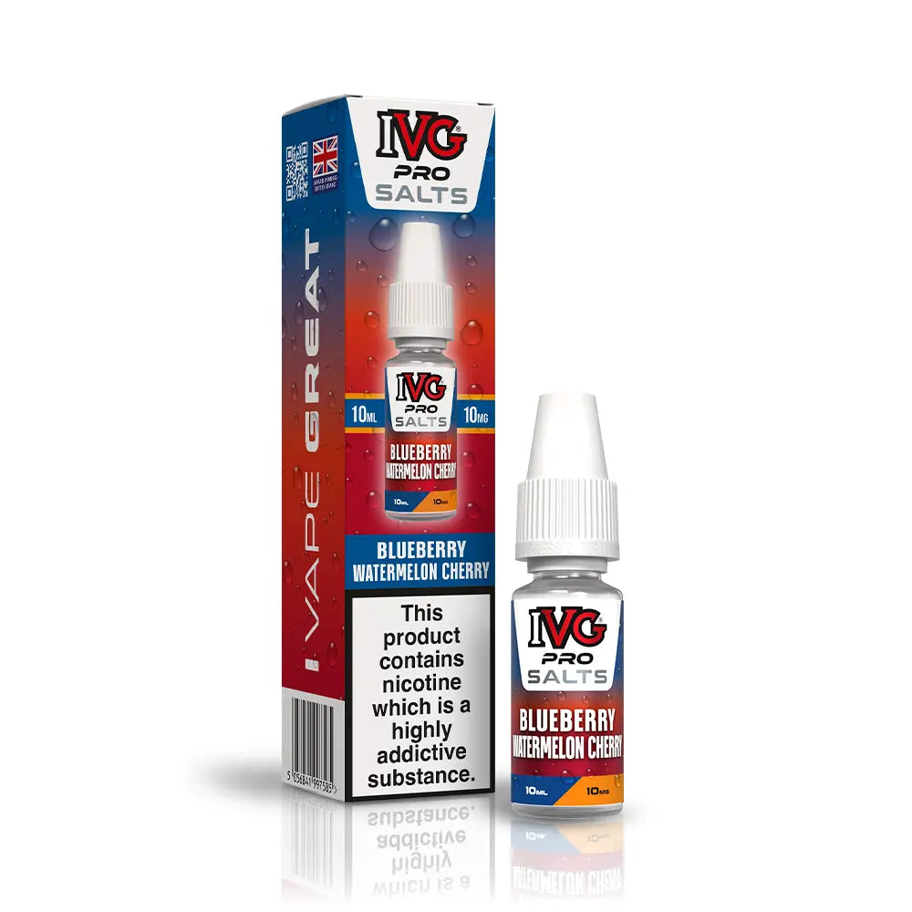 IVG Pro Nic Salts 10ml Blueberry Watermelon Cherry