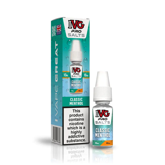 IVG Pro Nic Salts 10ml Classic Menthol