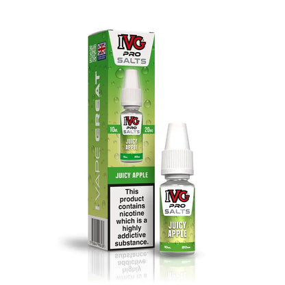 IVG Pro Nic Salts 10ml Juicy Apple - 10mg - Flawless Vape Shop