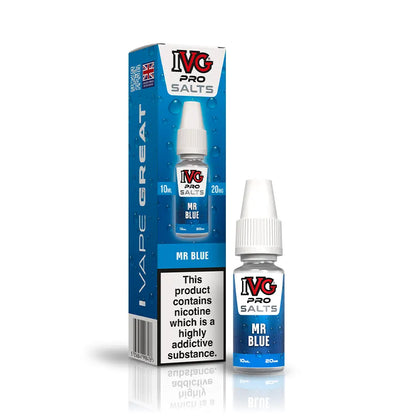 IVG Pro Nic Salts 10ml Mr Blue - 10mg - Flawless Vape Shop