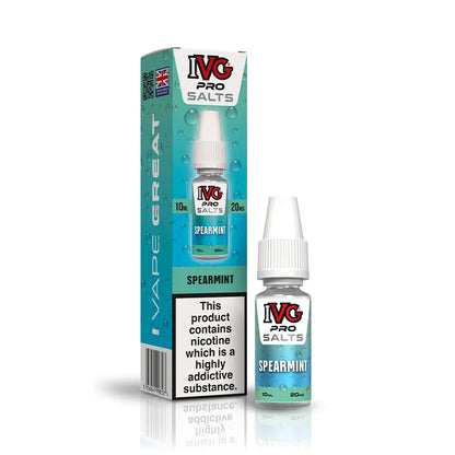 IVG Pro Nic Salts 10ml Spearmint - 10mg - Flawless Vape Shop
