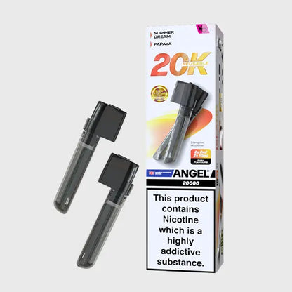 Vapes Bars Angel 20K Prefilled Vape Pods + Refill Container - Black Edition - Flawless Vape Shop