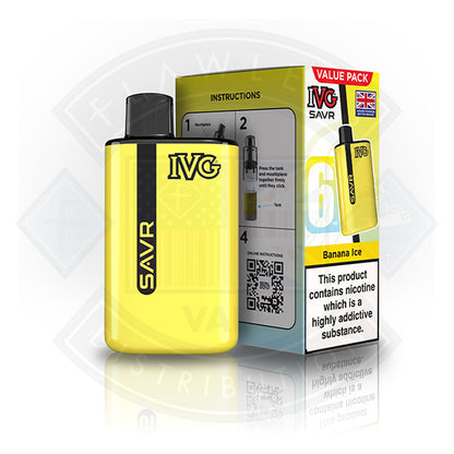 IVG Savr Starter Kit - Banana Ice - Flawless Vape Shop