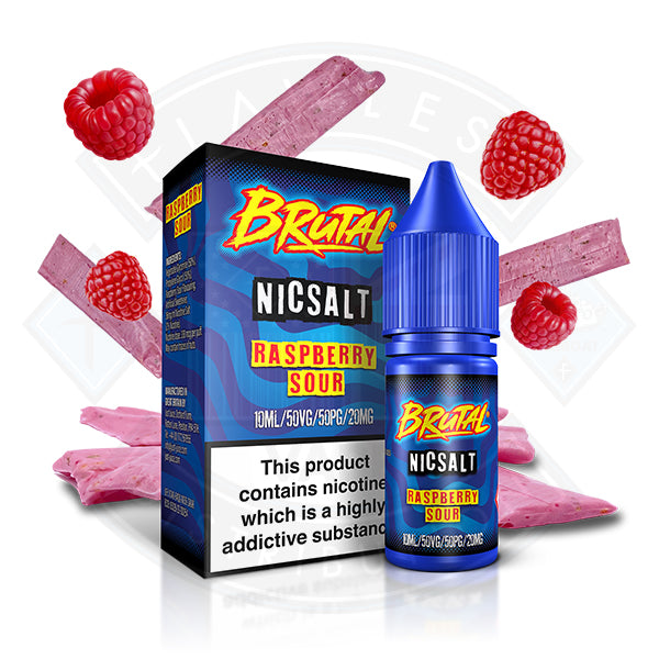 Just Juice Brutal - Raspberry Sour Nic Salt 10ml E-liquid - 11mg - Flawless Vape Shop