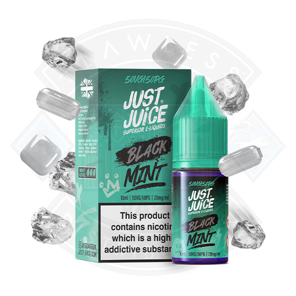 Just Juice Black Mint 10ml Nic Salt - 5mg - Flawless Vape Shop