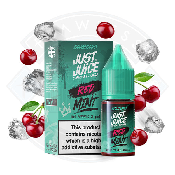 Just Juice Red Mint 10ml Nic Salt - 10mg - Flawless Vape Shop