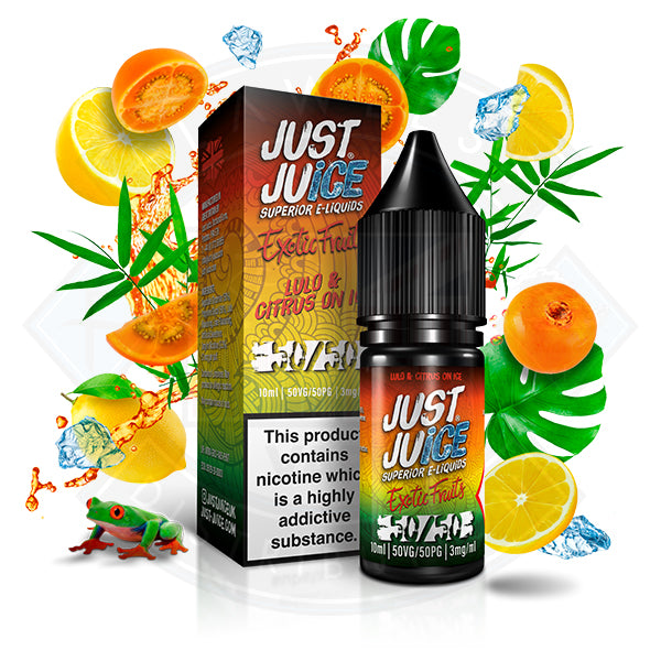 Just Juice 50/50 Exotic Fruits Lulo & Citrus 10ml - 3mg - Flawless Vape Shop