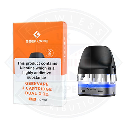 Geek Vape J Cartridge Replacement Pods 2pcs/Pack | Low Prices | Free UK  Delivery