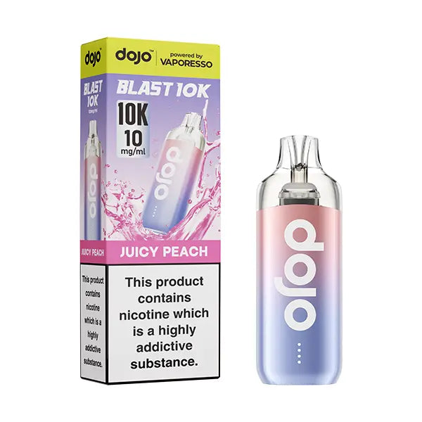 Dojo Blast 10k Vape Kit 10mg - Straw Raspberry Cherry - Flawless Vape Shop