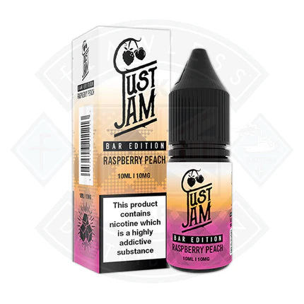 Just Jam - Raspberry Peach Bar Edition Nic Salts 10ml - 5mg - Flawless Vape Shop