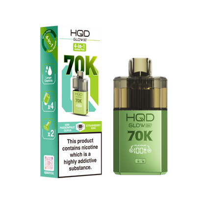 HQD Glow Air 70K Prefilled Pod Kit - Summer Dream & Blue Razz Cherry - Flawless Vape Shop