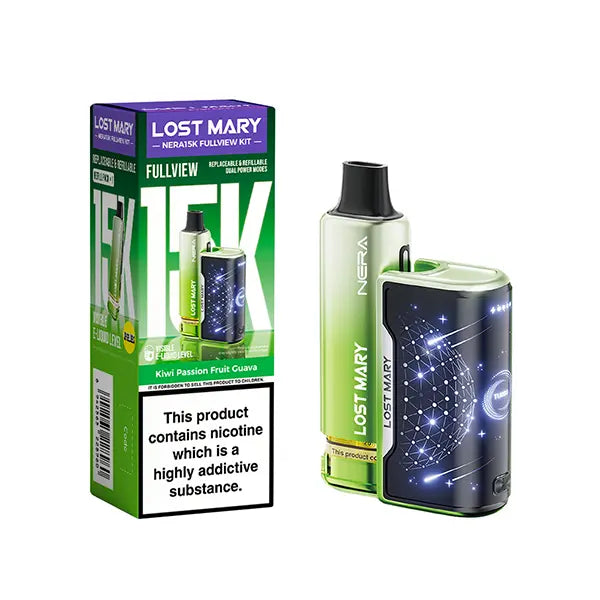 Lost Mary Nera15K Fullview Prefilled Vape Kit - Banana Ice - Flawless Vape Shop