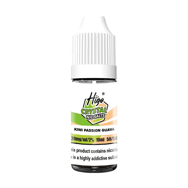 Higo Crystal Nic Salt 10ml Kiwi Passion Guava - 10mg - Flawless Vape Shop