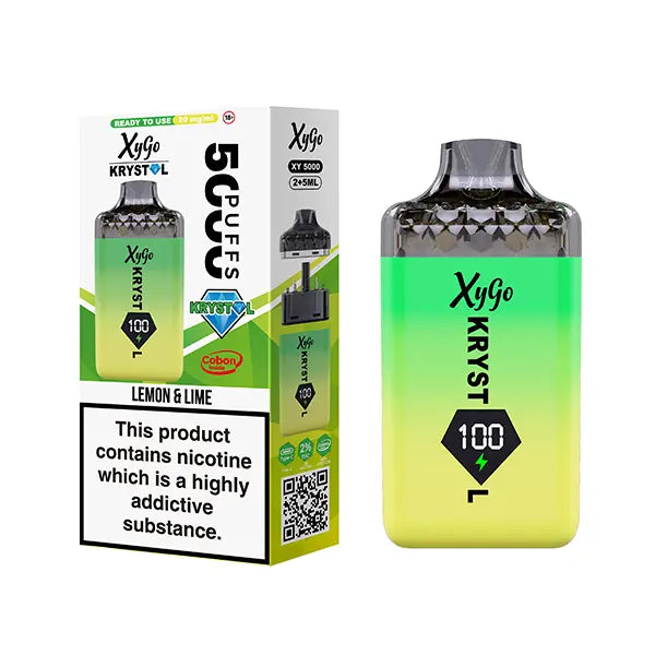 XYGO 5000 Krystal Prefilled Vape Kit - Lemon & Lime - Flawless Vape Shop
