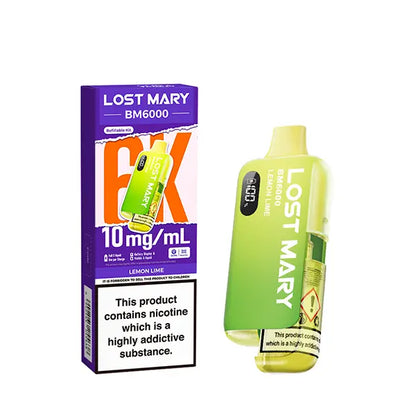 Lost Mary BM6000  Prefilled Pod Kit 10mg - Blueberry - Flawless Vape Shop
