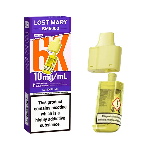 Lost Mary BM6000 Prefilled Pod 10mg - Blueberry Sour Raspberry - Flawless Vape Shop