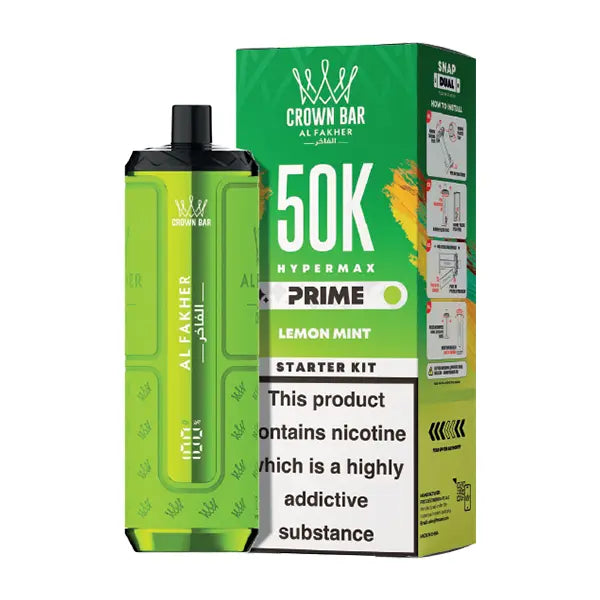 Al Fakher 50K Hypermax Prime Prefilled Vape Kit - Blue razz lemonade - Flawless Vape Shop