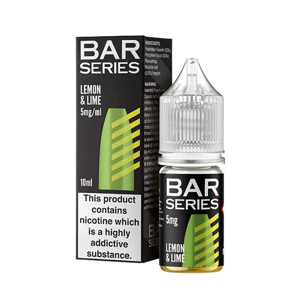 Bar Series Nic Salt 10ml Lemon Lime - 5mg - Flawless Vape Shop