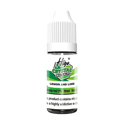 Higo Crystal Nic Salt 10ml Lemon and Lime - 10mg - Flawless Vape Shop