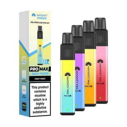 Hayati Pro Max S1 Prefilled Vape Kit - Banana Ice - Flawless Vape Shop