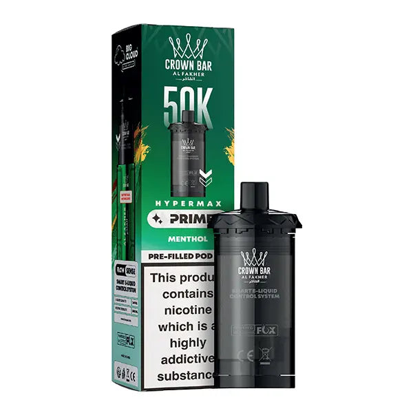 Al Fakher 50K Hypermax Prime Prefilled Pod - Gum Mint - Flawless Vape Shop