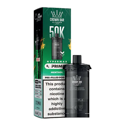Al Fakher 50K Hypermax Prime Prefilled Pod - Gum Mint - Flawless Vape Shop