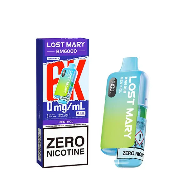 Lost Mary BM6000  Prefilled Pod Kit ZERO - Blueberry - Flawless Vape Shop