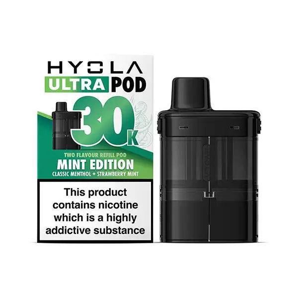 Hyola Ultra 30K Prefilled Pods - Mint Edition - Flawless Vape Shop
