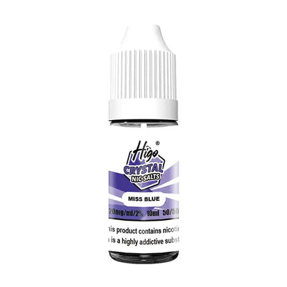Higo Crystal Nic Salt 10ml Miss Blue - 10mg - Flawless Vape Shop