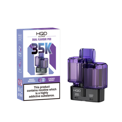 HQD Glow Air 35K Refill Pods - Bear & Bainbow - Flawless Vape Shop
