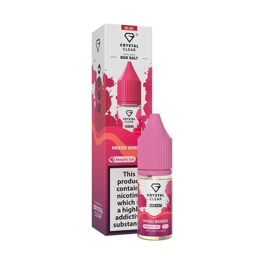 Crystal Clear Bar Nic Salts 10ml - Mixed Berries