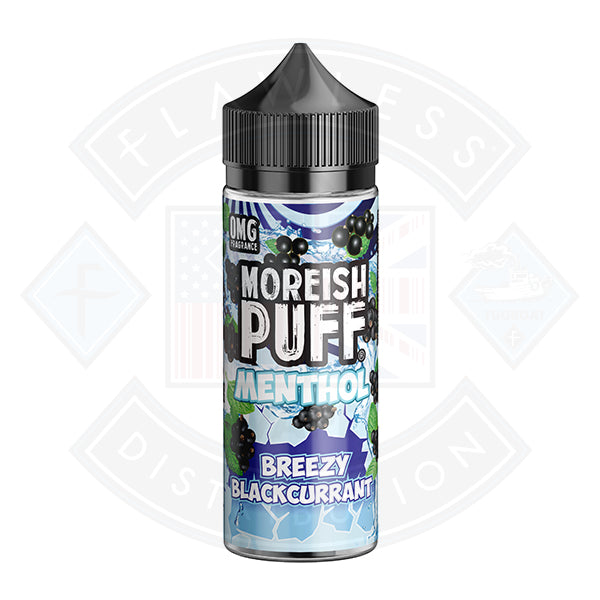 Moreish Puff - Menthol - Blackcurrant 0mg 100ml Shortfill