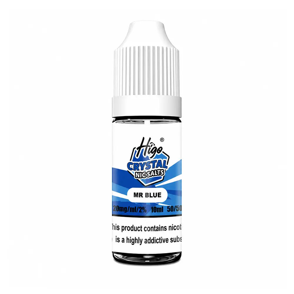 Higo Crystal Nic Salt 10ml Mr Blue - 10mg - Flawless Vape Shop