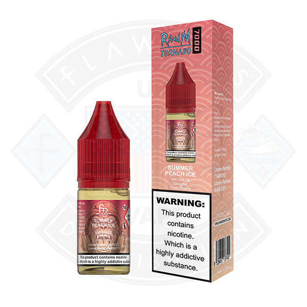 RandM 7000 Nic Salt 10ml - Summer Peach Ice
