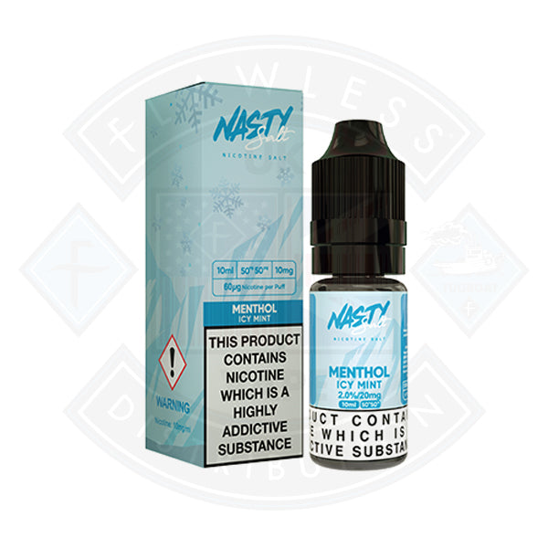 Nasty Juice Nasty Salt Menthol Icy Mint 10mg 10ml e-liquid