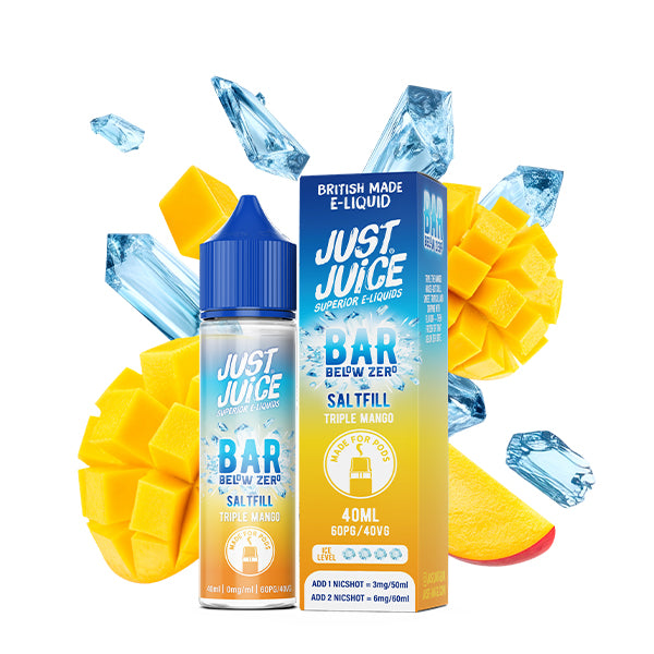 Just Juice BAR Below Zero 40ml Saltfill - Blue Cherry Blast - Flawless Vape Shop