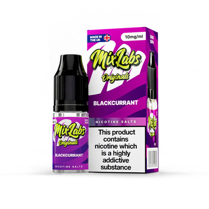Mix Labs Salts 10ml Blackcurrant - 10mg - Flawless Vape Shop